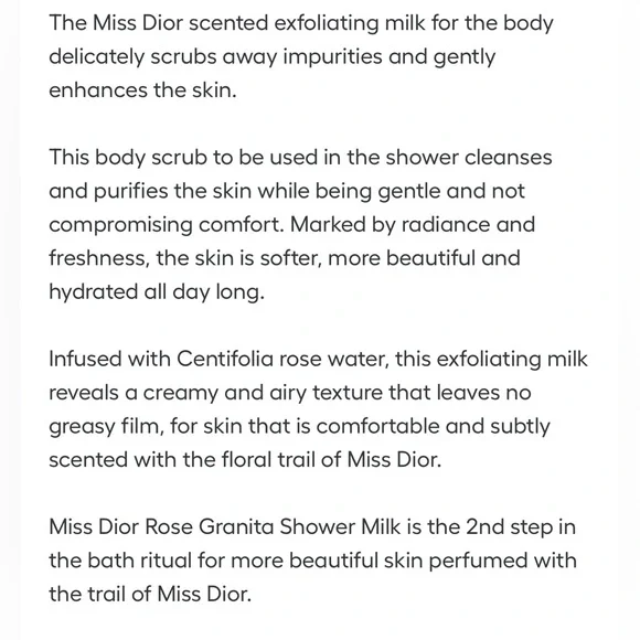 Dior Miss Dior Rose Granita Shower Milk - Picture 5 of 5